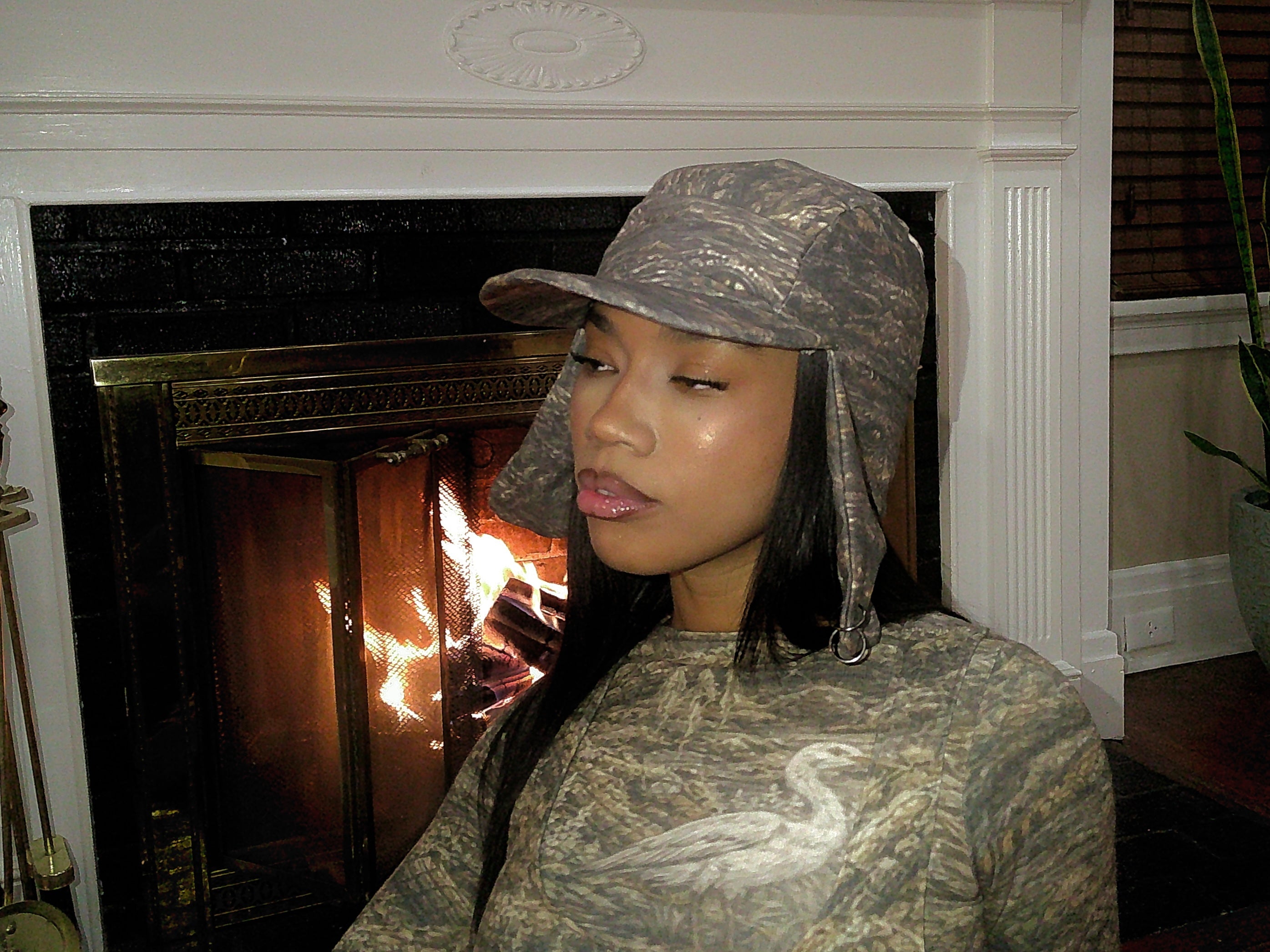 Geechee Camo Aviator Cap